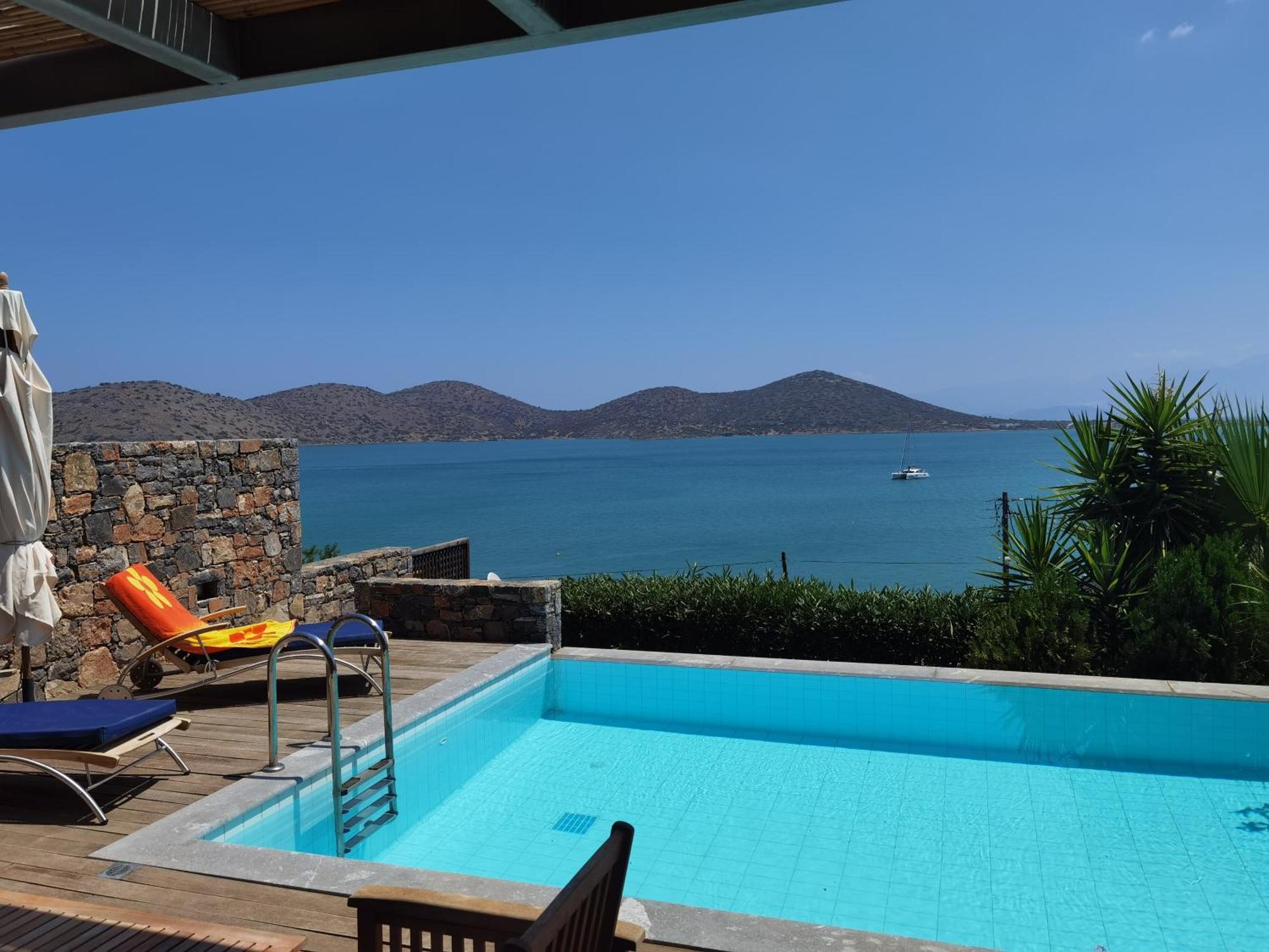 Andromeda Sea View Villa Epáno Elúnda Kültér fotó