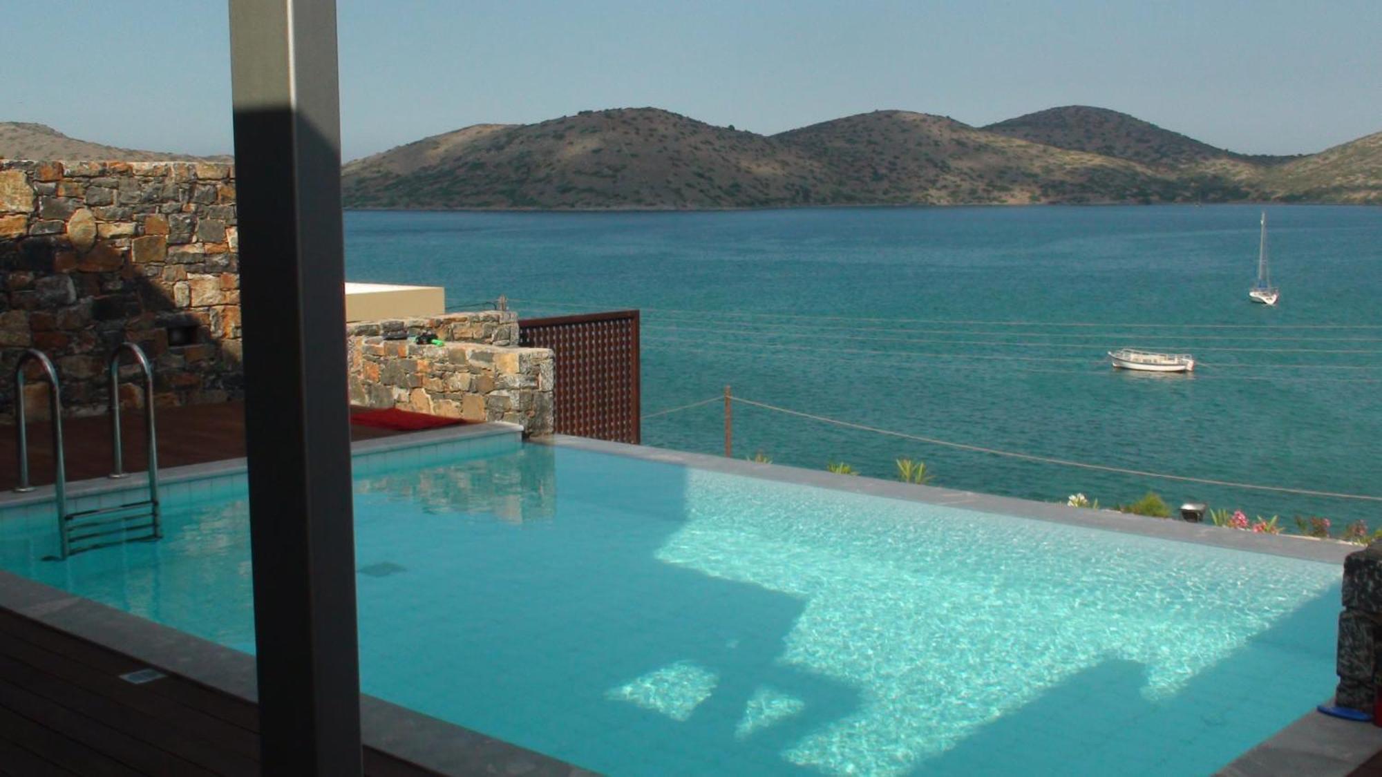 Andromeda Sea View Villa Epáno Elúnda Kültér fotó