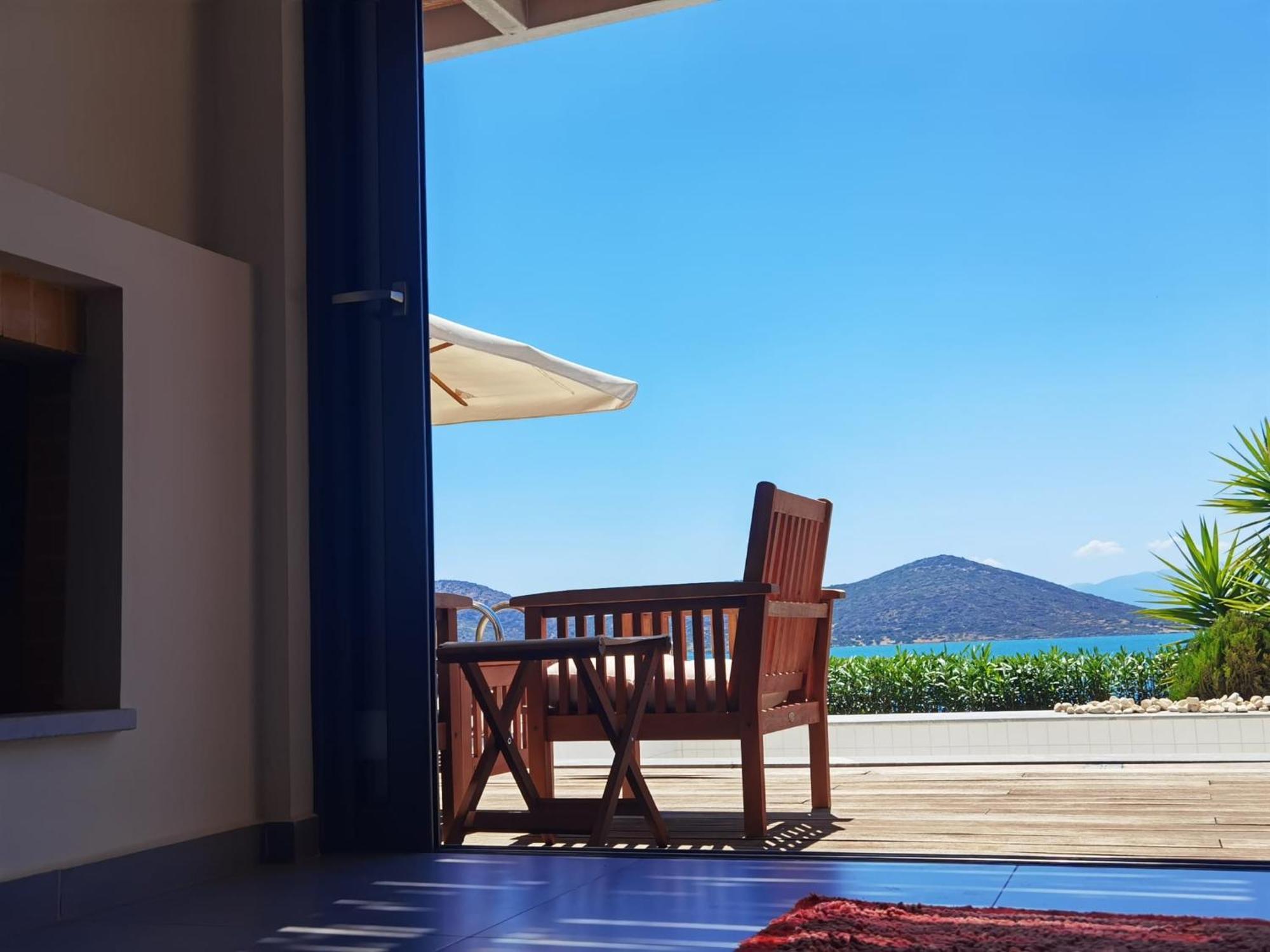 Andromeda Sea View Villa Epáno Elúnda Kültér fotó